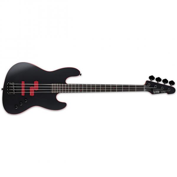 Custom ESP LTD FB-J4 Frank Bello Black Satin BLKS NEW Electric Bass + Free Gig Bag FB FBJ4 #1 image