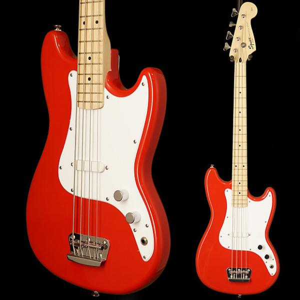 Custom Squier Bronco Bass, Maple Fingerboard, Torino Red #1 image