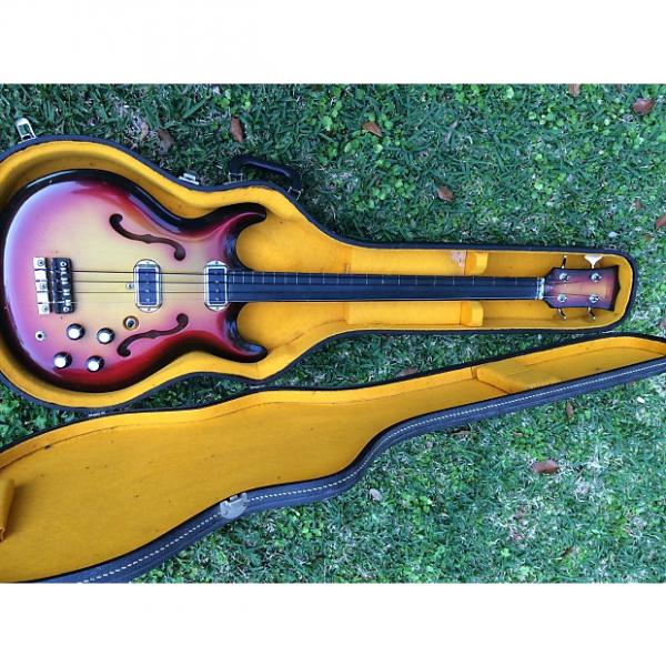 Custom Hohner Bartell Bass Fretless Black Widow 1968 Sunburst #1 image