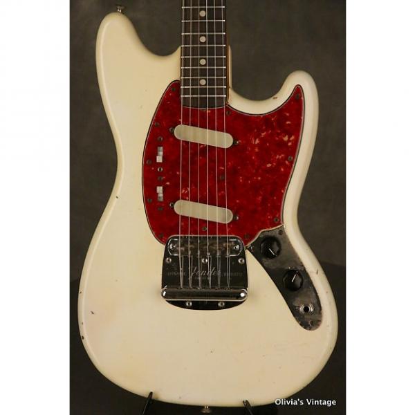Custom Fender MUSTANG White pre-CBS w/pearl + clay dot inlays 1964 White #1 image