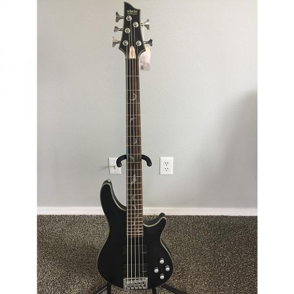 Custom Schecter Damien Platinum-5 5-String Active Bass Guitar Satin Black #1 image