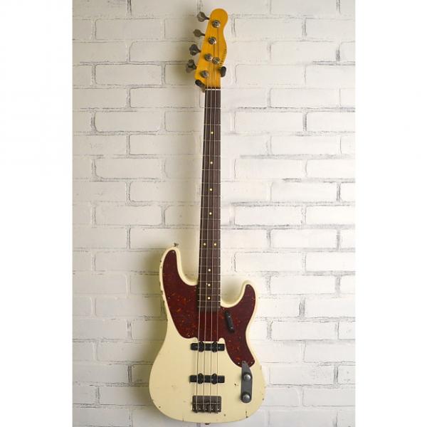 Custom Nash P/J 68 Jazz Bass Prototype 2017 Olympic White #1 image