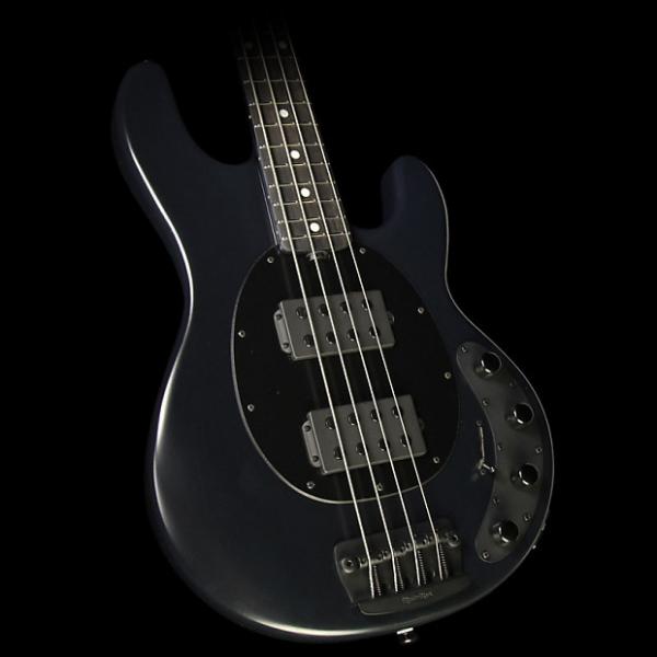 Custom Ernie Ball Music Man StingRay Neck Through Electric Bass Guitar HH Stealth Black #1 image