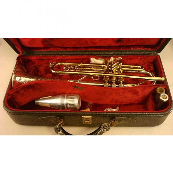Custom King Silver Tone Bb Trumpet 1940 Brass and Silver Plate #1 image