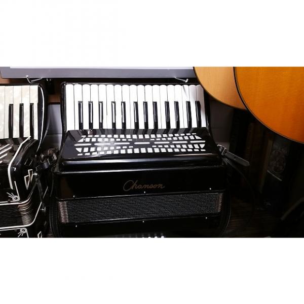 Custom Chanson  24 bass accordion  Black RRP £379 #1 image