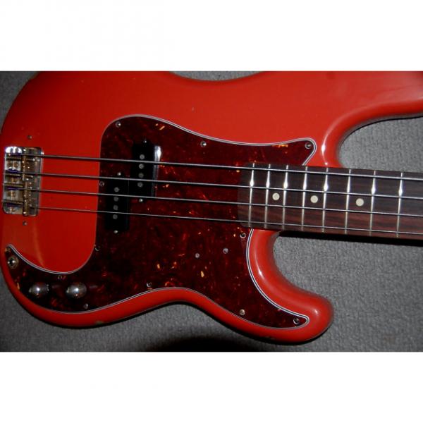 Custom Fender Precision Bass Fiesta Red #1 image