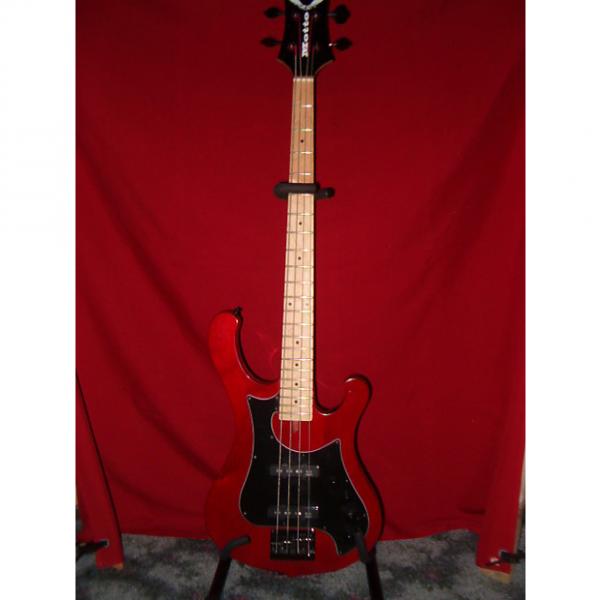 Custom Dean Motto Bass Transparent Red #1 image