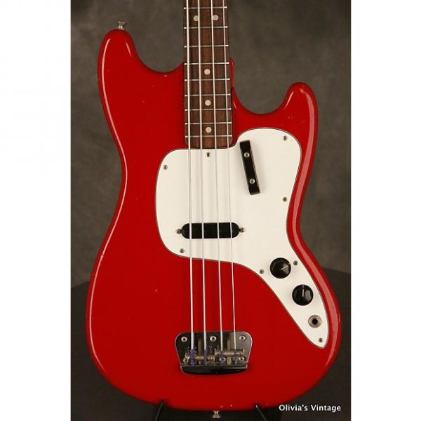 Custom original 1973 Fender MUSICMASTER BASS Red #1 image