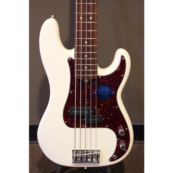 Custom Fender American Standard Precision Bass V - Olympic White w/ Rosewood Fretboard #1 image