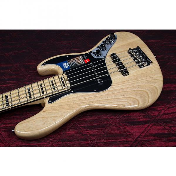 Custom Fender American Elite Jazz Bass V, Maple Electric Bass Guitar  Natural 031604 #1 image