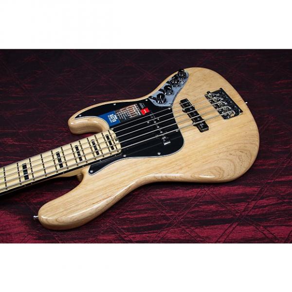 Custom Fender American Elite Jazz Bass V, Maple Electric Bass Guitar  Natural 031513 #1 image