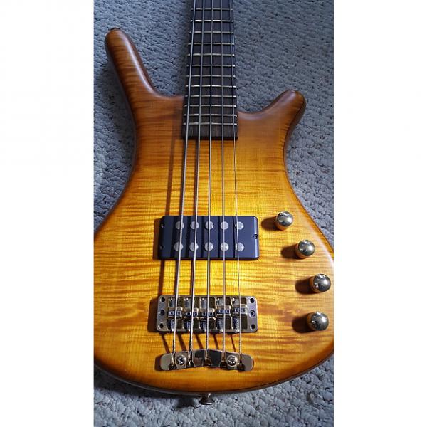 Custom PRICE CUT 1999 Warwick FNA 5-String Bass Ash Body with Wenge Neck - Original Owner! 1999 Amber #1 image