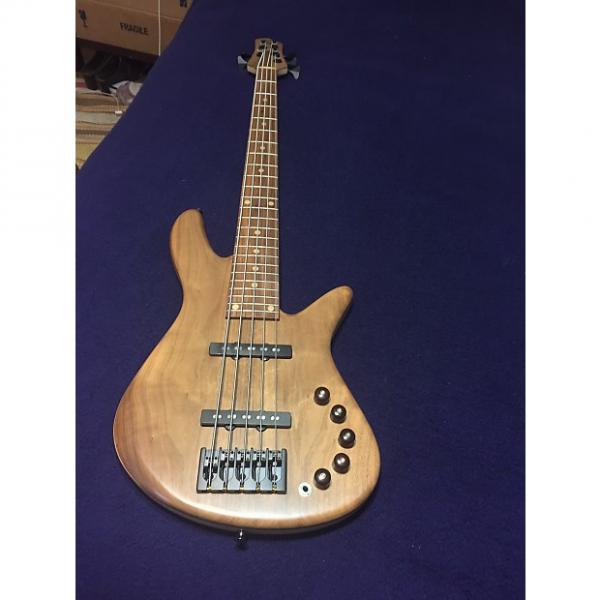 Custom Roger Elite Custom V Jazz Bass 2015 Walnut #1 image