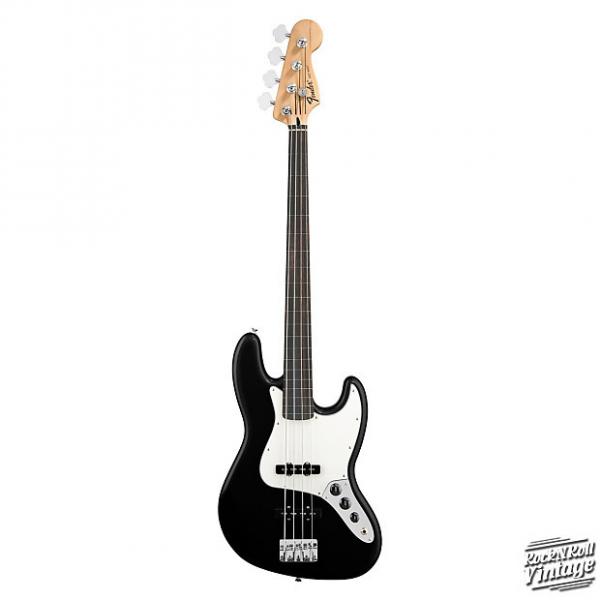 Custom Fender Standard Jazz Bass Fretless Black #1 image