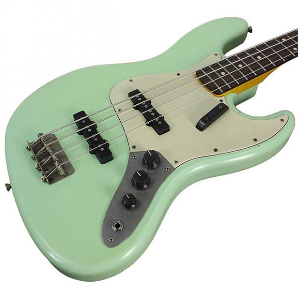 Custom Nash JB-63 Bass Guitar, Surf Green #1 image