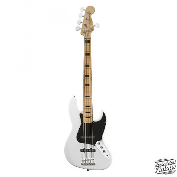 Custom Squier Vintage Modified Jazz Bass V Olympic White #1 image