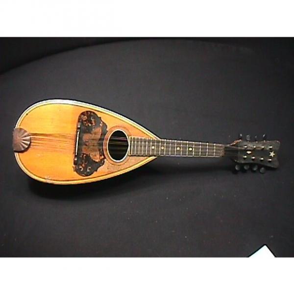 Custom Antique Supertone Bow Back or Gord Back Mandolin with a Butterfly inlay  sold in as-is condition #1 image