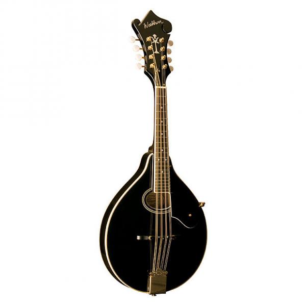 Custom Washburn Fw-A Style Mandolin Black #1 image