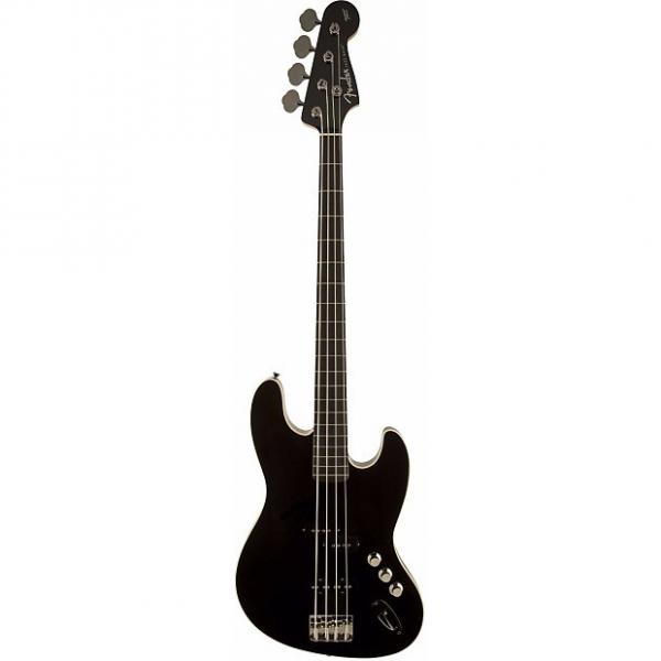 Custom Fender Aerodyne Jazz Electric Bass Guitar Black Ex Display Black #1 image