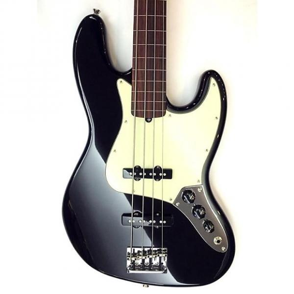 Custom Fender American Pro Jazz Bass Fretless RW Black Ex Display Bass Guitar Black #1 image