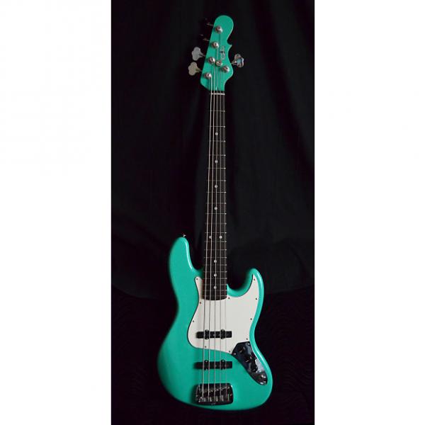 Custom G&amp;L JB-5 5 String Bass Guitar Belair Green With OHSC #1 image