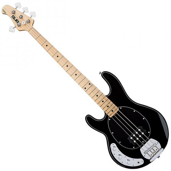 Custom Sterling Ray4 LH BK 4 String Electric Bass Black #1 image