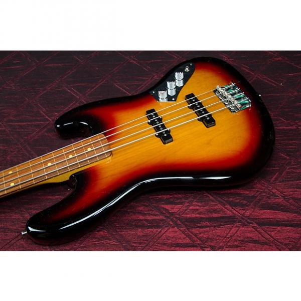 Custom Fender Jaco Pastorius Fretless Jazz Bass Guitar  3-Color Sunburst 031315 #1 image