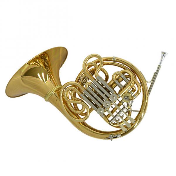 Custom Schiller American Elite VI (A) French Horn w/ Detachable Bell - Yellow Brass and Nickel #1 image
