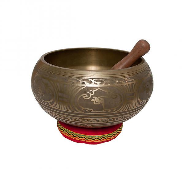 Custom DOBANI 7.5&quot; Singing Bowl Decorated Mallet and Cushion #1 image