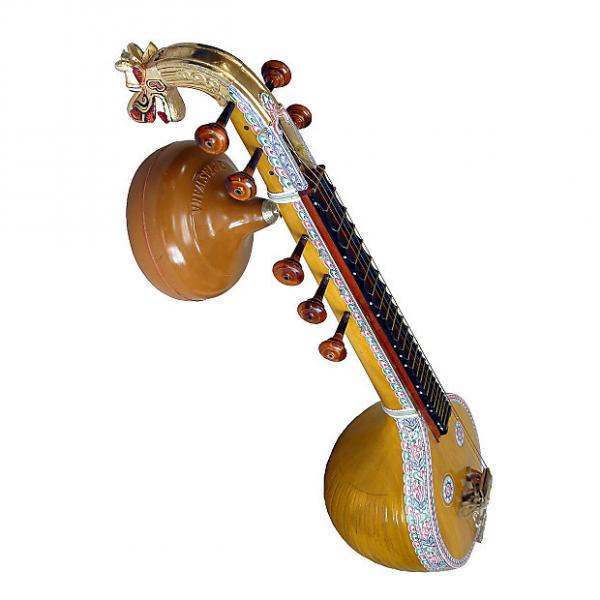 Custom banjira 53&quot; Deluxe Saraswati Veena 7 String Highly Decorated and Gig Bag #1 image