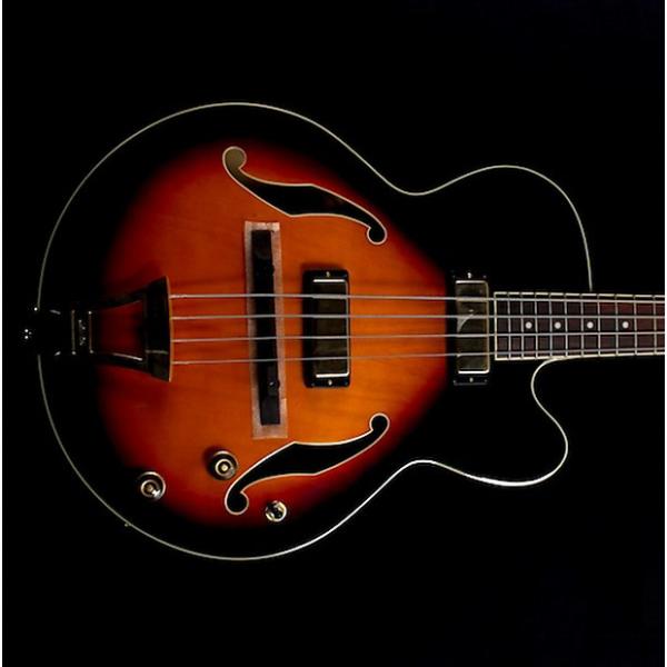 Custom Ibanez AFB200 Artcore Hollow Body Bass Guitar Sunset Red Brand New Old Stock #1 image