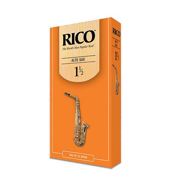 Custom rico alto sax reeds box of 25, strength 1.5 #1 image