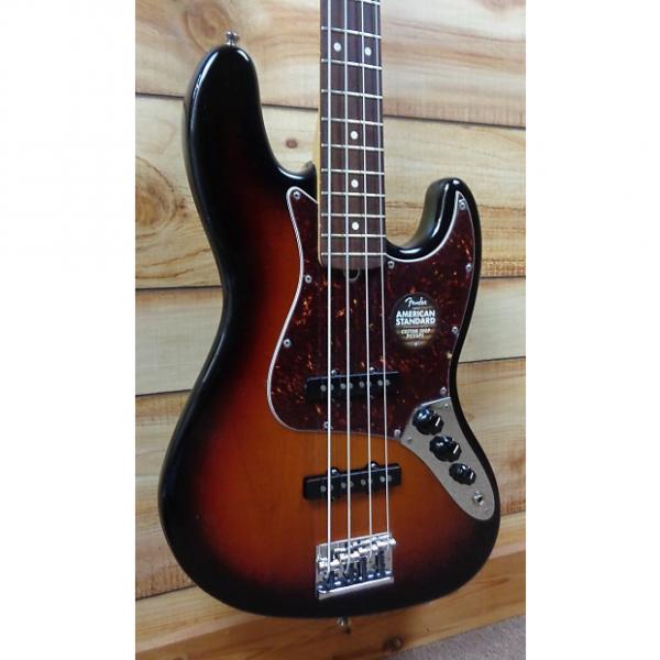 Custom Used Fender® American Standard Jazz Bass® Rosewood Fingerboard 3-Color Sunburst w/Case #1 image