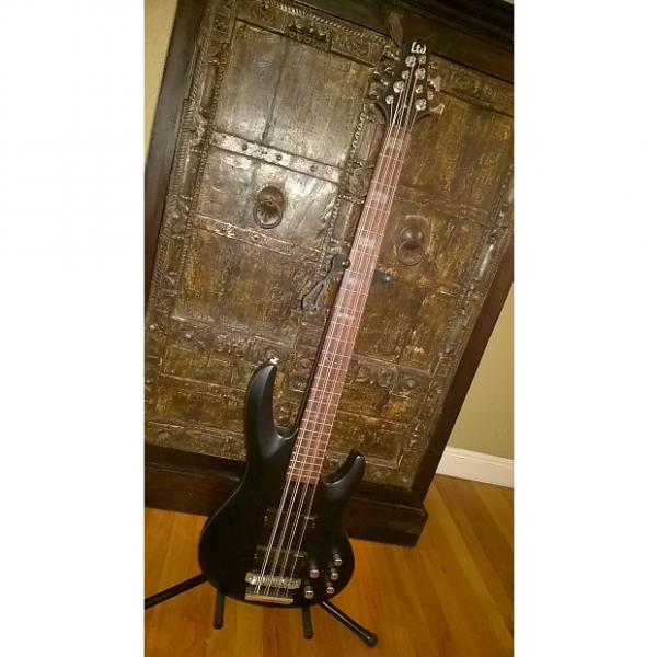 Custom ESP LTD FB-208 8-String Frank Bello Signature Electric Bass Guitar - Black Satin Finish (LFB208BLKS) FB-208 #1 image