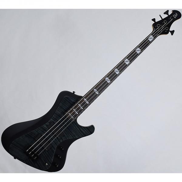Custom ESP LTD John Campbell JC-4FM Signature Electric Bass See Thru Black Satin Sides #1 image
