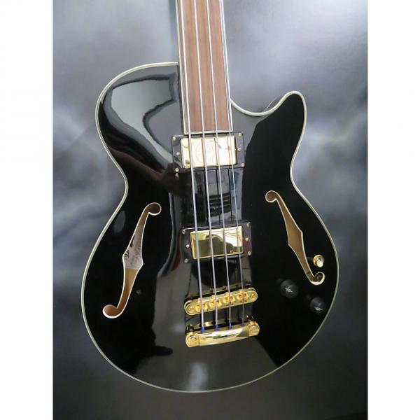 Custom 2013 D'Angelico Excel EX-SS Fretless Bass, Black, W/ Orig Hard Case #1 image