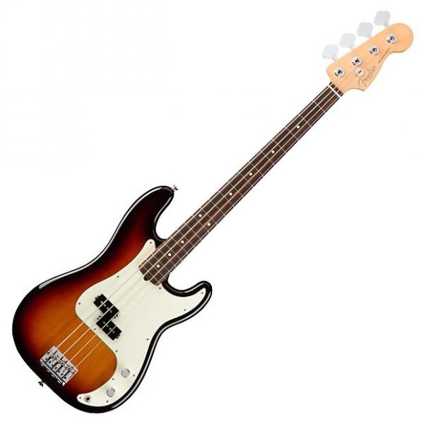 Custom Fender American Pro Precision Bass Guitar RW, 3-Tone Sunburst #1 image