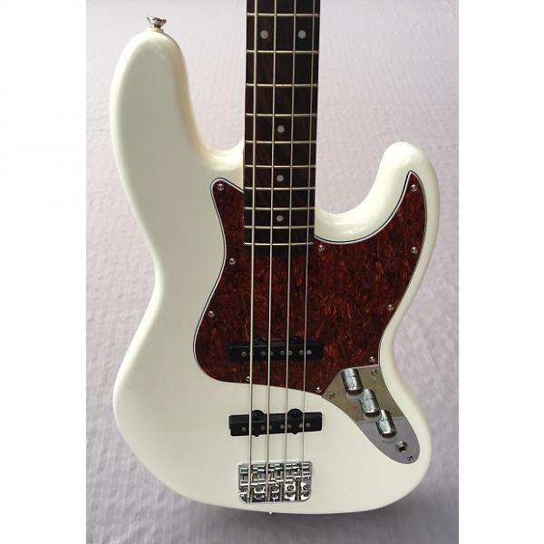 Custom Squier Vintage Modified Jazz Bass In Olympic White 2016 Olympic White #1 image