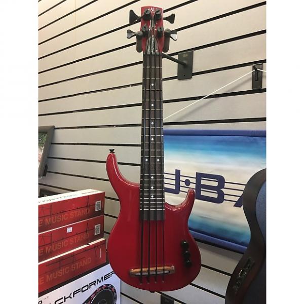 Custom Kala Solid Body SUB U-Bass 4-String Fretted Electric Ukulele 2014 Black / Red #1 image