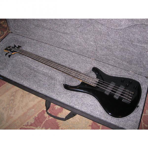 Custom Roscoe LG3000 Lined Fretless Bass 2006 Black #1 image