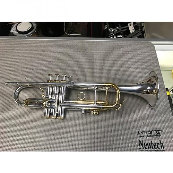Custom Bach  stradivarius Trumpet 1970 silver with &quot;gold package&quot; #1 image