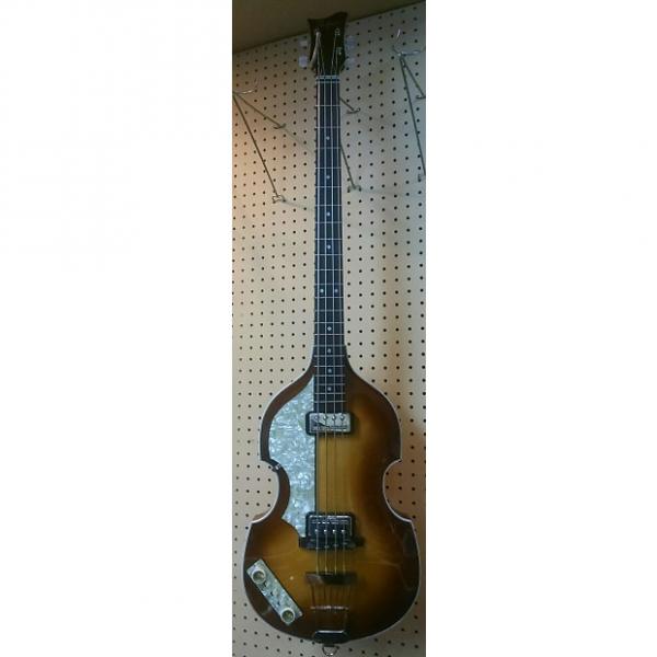 Custom Hofner 500/1 Bass Left-Handed Made In Germany Natural Burst #1 image