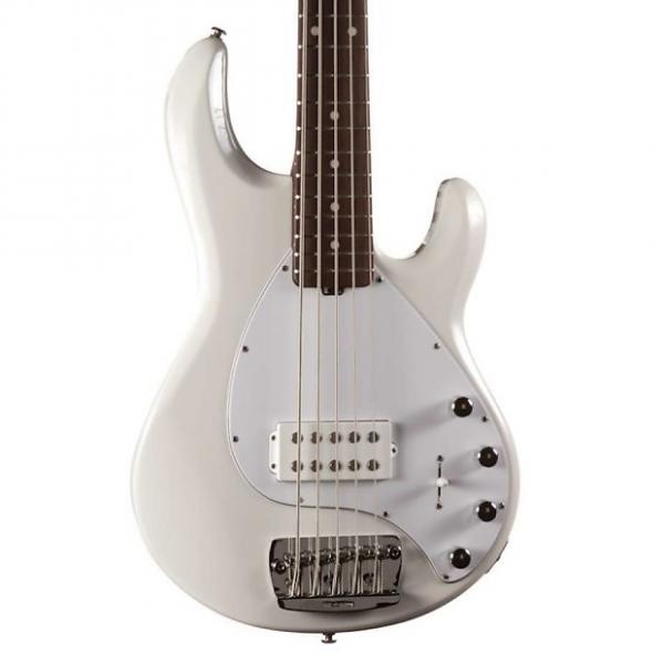 Custom Ernie Ball Music Man Limited Edition Stingray 5H Solid Rosewood Neck in all White! #1 image
