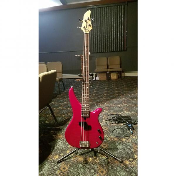 Custom Yamaha RBX-260 4-String Bass Guitar (Red-Finish) - Includes Strap and Gig Bag #1 image