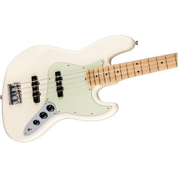 Custom Fender American Professional Jazz Bass Maple 2017 Olympic White #1 image