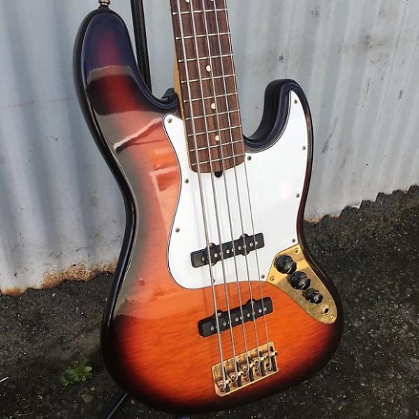 Custom Fender 50th Anniversary Limited Edition Jazz Bass V 1996 #498 of 500 Antique Sunburst #1 image