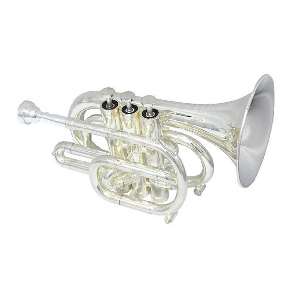 Custom Schiller CenterTone Pocket Trumpet - Silver Plated - Key of C #1 image