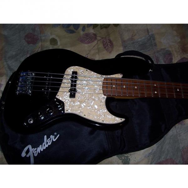 Custom Fender Jazz Bass 5 String with Upgrades W/Bag 2000 Black #1 image