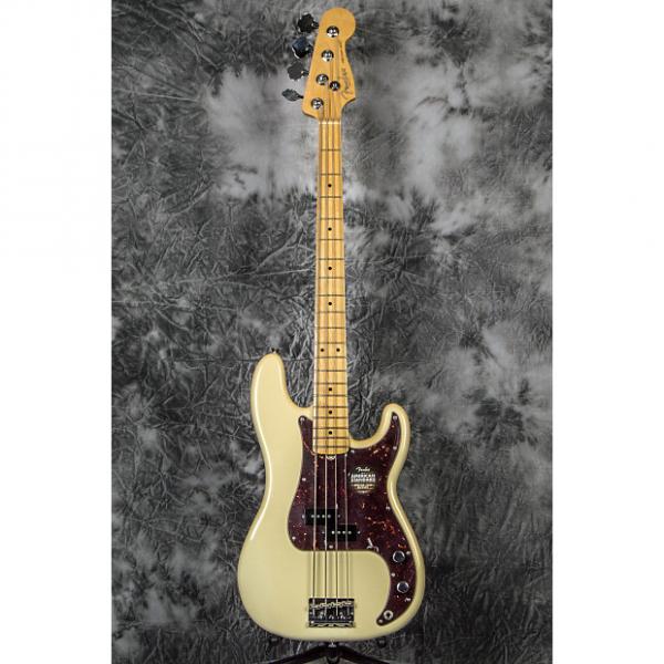 Custom Fender American Standard Precision Bass Olympic White w/ Maple Fretboard #1 image