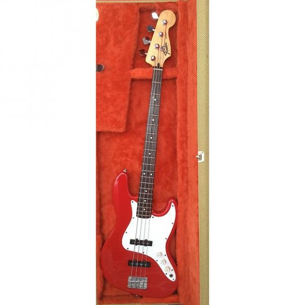 Custom Fender Jazz bass  1995 Red #1 image